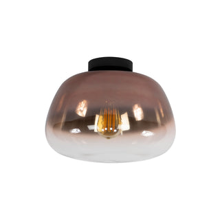 Ceiling lamp Pulse Shaded copper glass - 1-light, diameter 36 cm