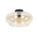 Plafonnier Elevate verre ambré - 1 lumière, diamètre 40 cm