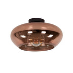 Plafonnier Elevate verre cuivré - 1 lumière, diamètre 40 cm