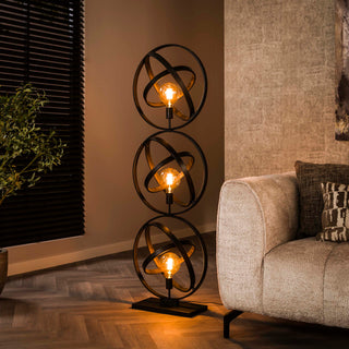Vloerlamp Galaxy artic zwart - 3-lichts, 155 cm hoog