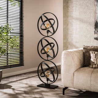 Vloerlamp Galaxy artic zwart - 3-lichts, 155 cm hoog