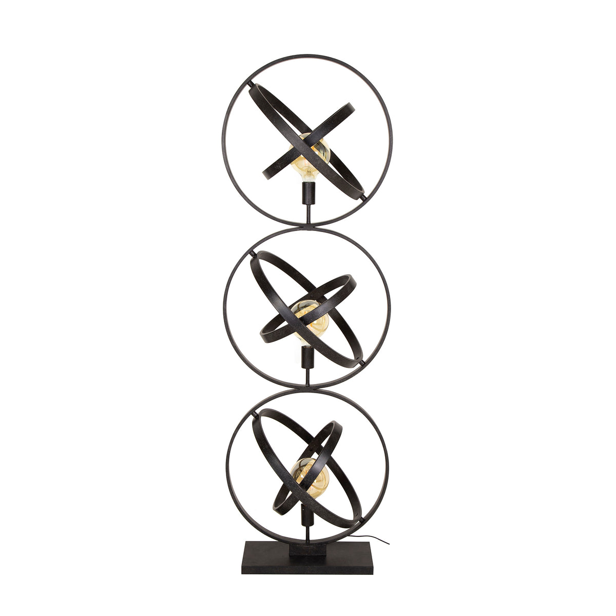 Floor lamp Galaxy artic black - 3-light, 155 cm high