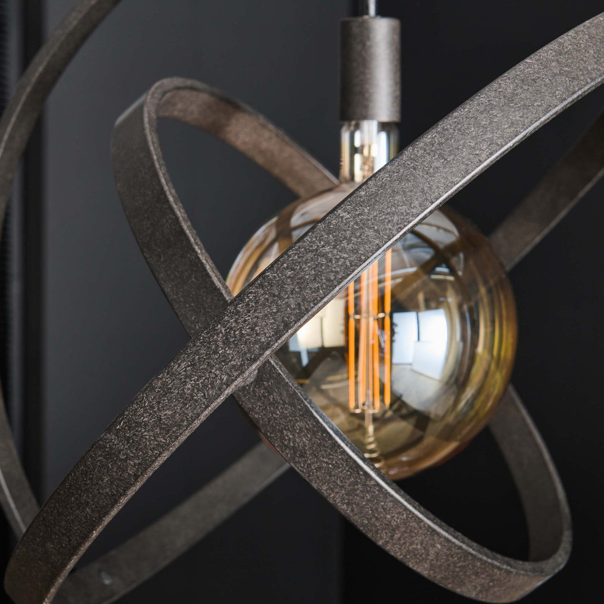 Pendant lamp Galaxy artic black - 1-light, diameter 55 cm