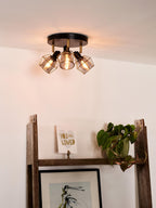NILA - Ceiling spot - Ø 36 cm - 3xE14 - Black