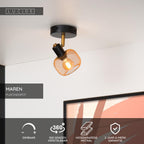 MAREN - Plafondspot - 1xE14 - Mat Goud / Messing