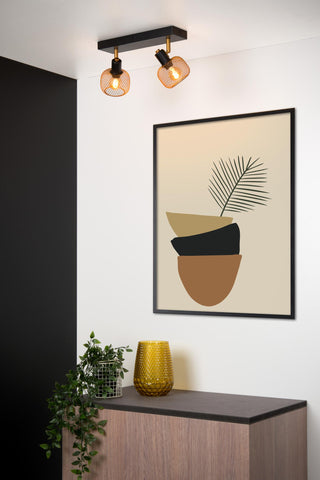 MAREN - Plafondspot - 2xE14 - Mat Goud / Messing