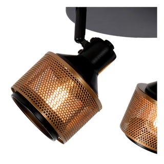 RAFA - Spot plafonnier - Ø 35 cm - 3xE14 - Noir