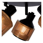 RAFA - Spot plafonnier - Ø 35 cm - 3xE14 - Noir