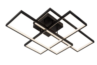 LOKERO - Plafonnière - LED Dimb. - CCT - 1x60W 2700K/4000K - Zwart