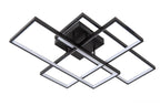 LOKERO - Plafonnière - LED Dimb. - CCT - 1x60W 2700K/4000K - Zwart