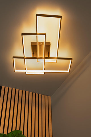 LOKERO - Plafonnière - LED Dimb. - CCT - 1x60W 2700K/4000K - Zwart
