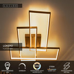 LOKERO - Plafonnière - LED Dimb. - CCT - 1x60W 2700K/4000K - Zwart