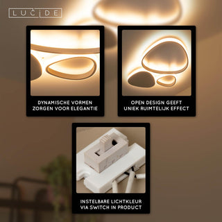 SAMLING - Plafonnière - LED Dimb. - CCT - 1x30W 2700K/4000K - Taupe