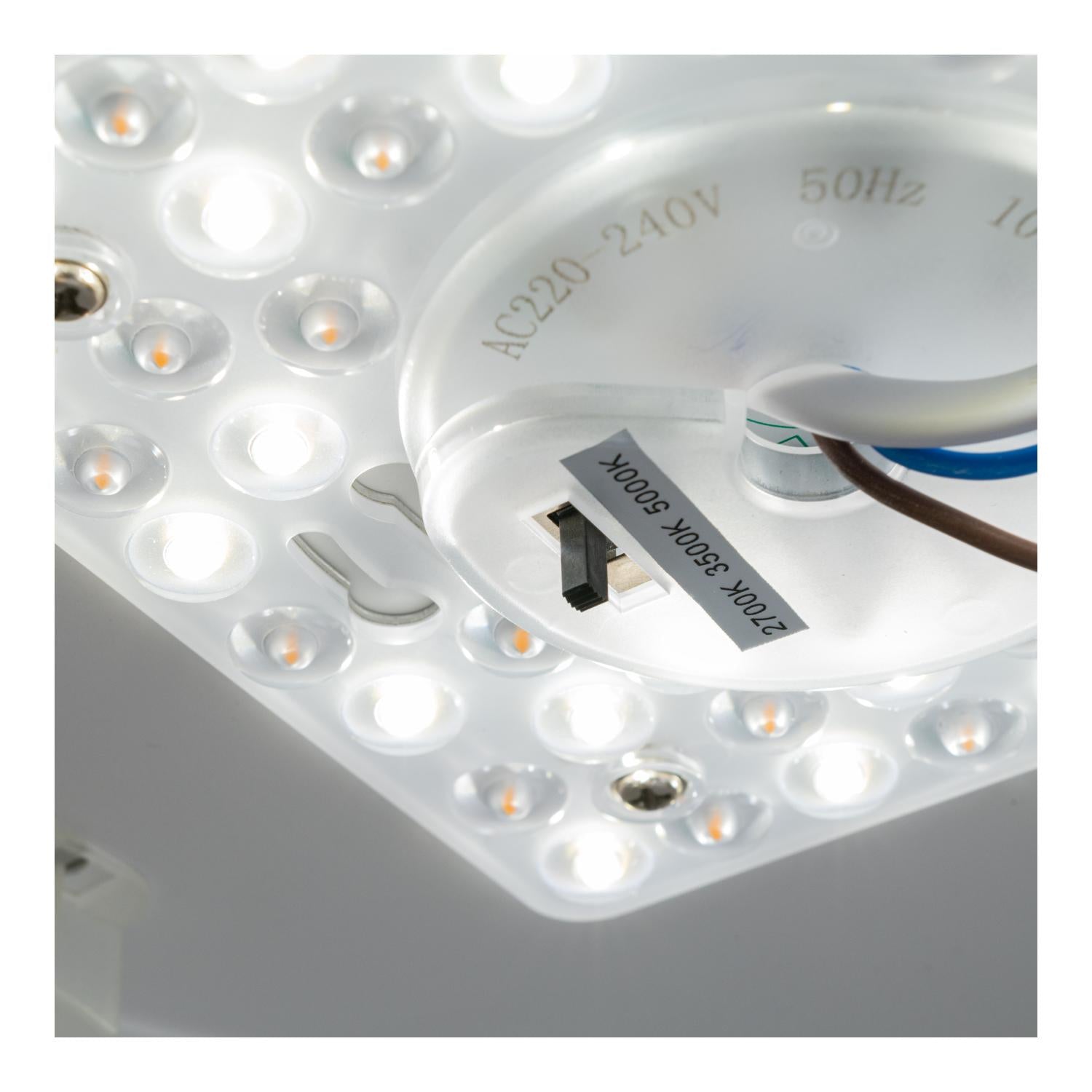 SKETES - Plafonnière - Ø 45,7 cm - LED Dimb. - CCT - 1x24W 2700K/4000K - Transparant