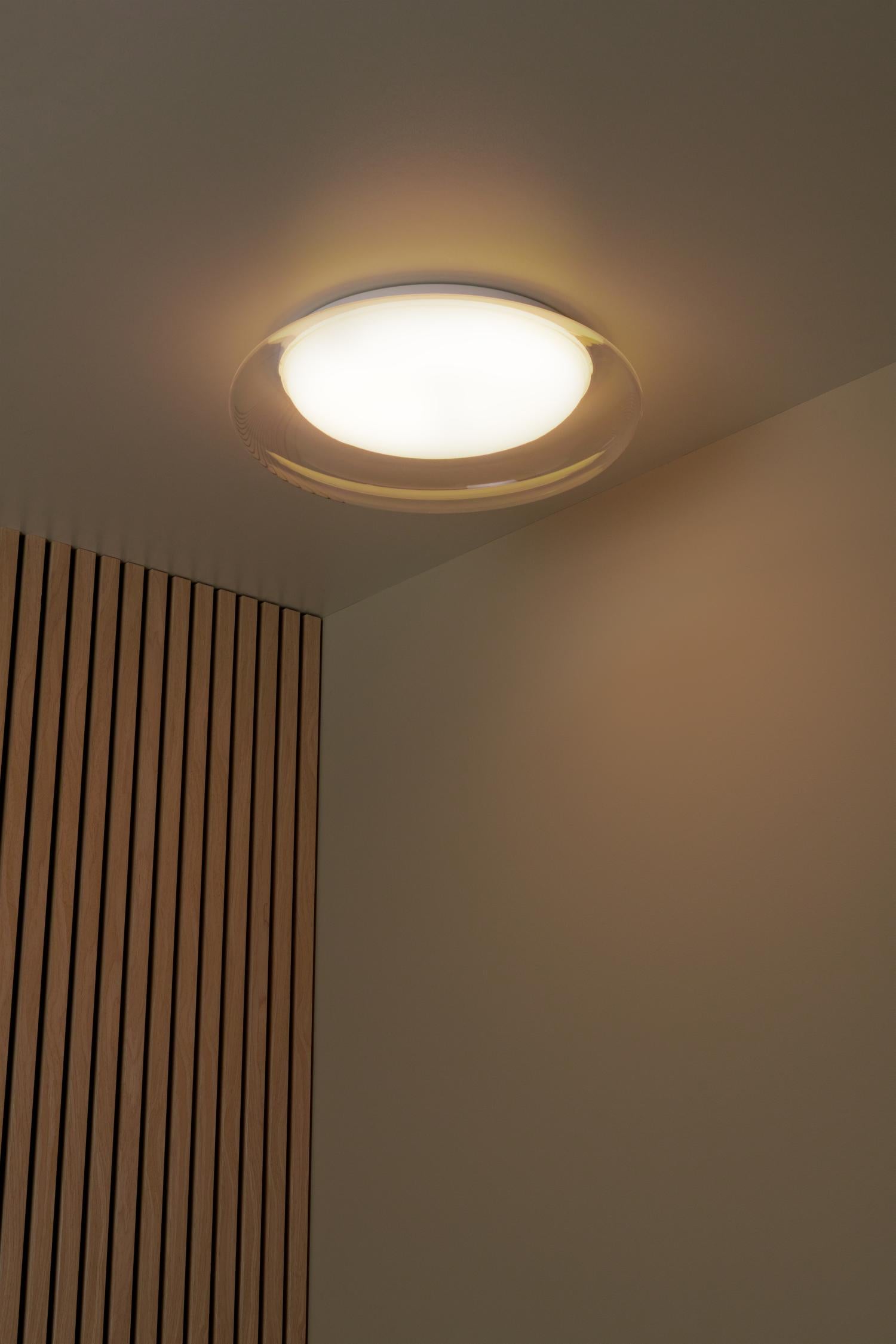 SKETES - Plafonnière - Ø 45,7 cm - LED Dimb. - CCT - 1x24W 2700K/4000K - Transparant