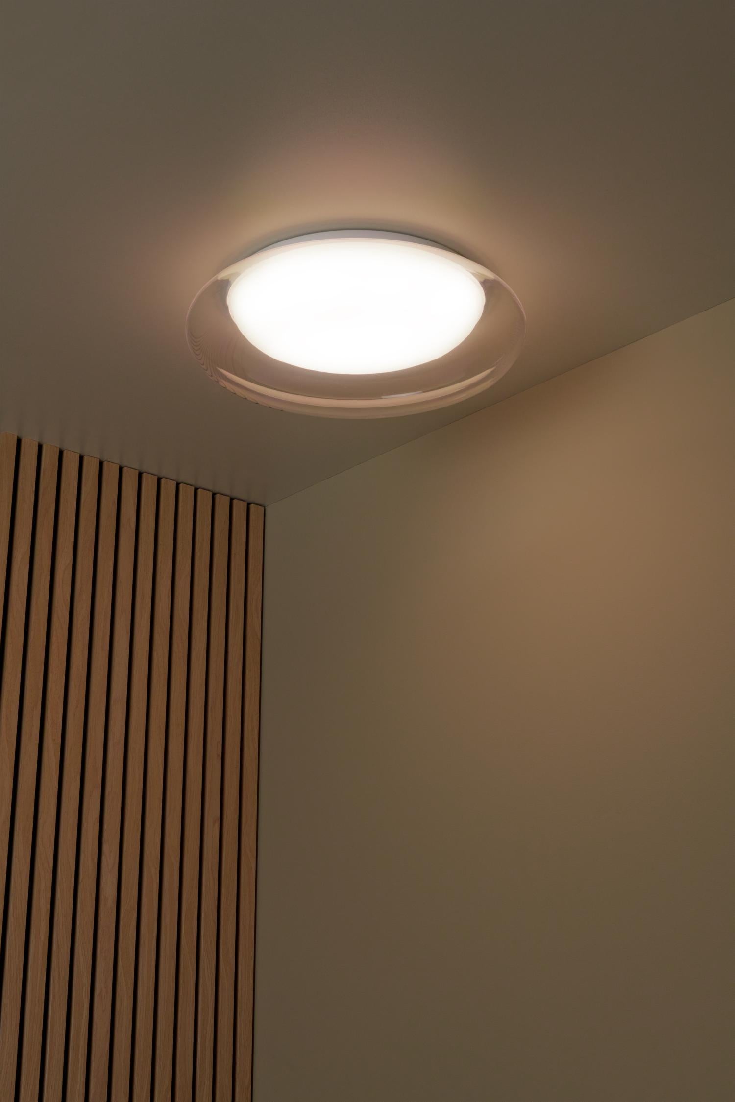 SKETES - Plafonnière - Ø 45,7 cm - LED Dimb. - CCT - 1x24W 2700K/4000K - Transparant