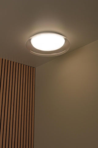 SKETES - Plafonnière - Ø 45,7 cm - LED Dimb. - CCT - 1x24W 2700K/4000K - Transparant