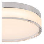 PLANO - Plafonnière Badkamer - Ø 23 cm - LED Dimb. - CCT - 1x11W 2700K/4000K - IP44 - Opaal