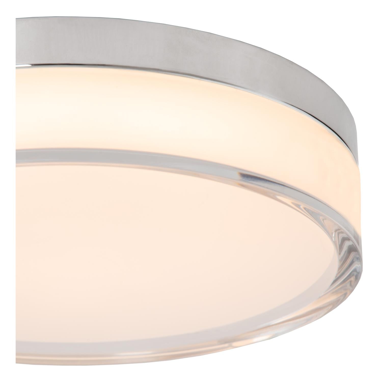 PLANO - Plafonnière Badkamer - Ø 23 cm - LED Dimb. - CCT - 1x11W 2700K/4000K - IP44 - Opaal