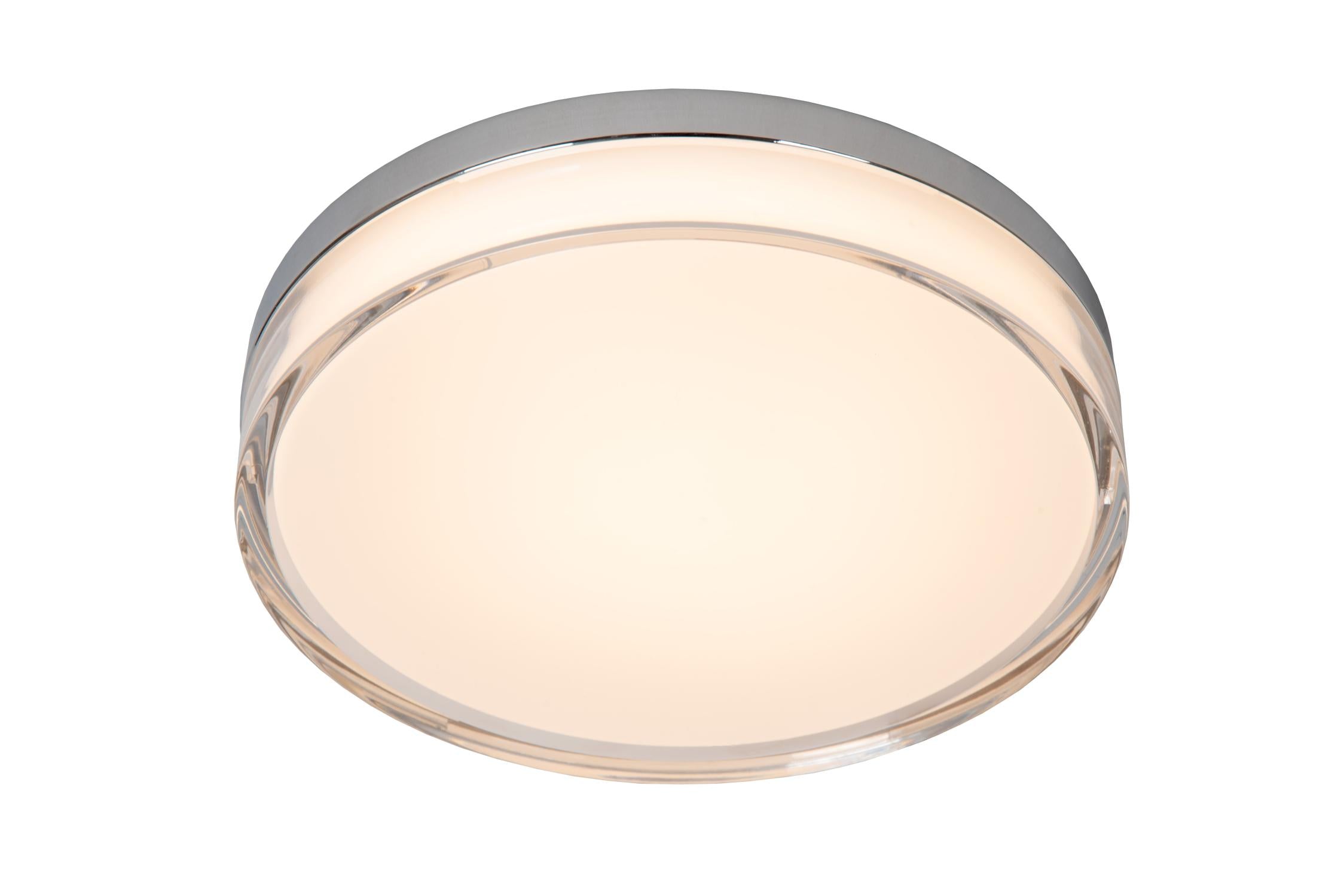 PLANO - Plafonnière Badkamer - Ø 28 cm - LED Dimb. - CCT - 1x16W 2700K/4000K - IP44 - Opaal