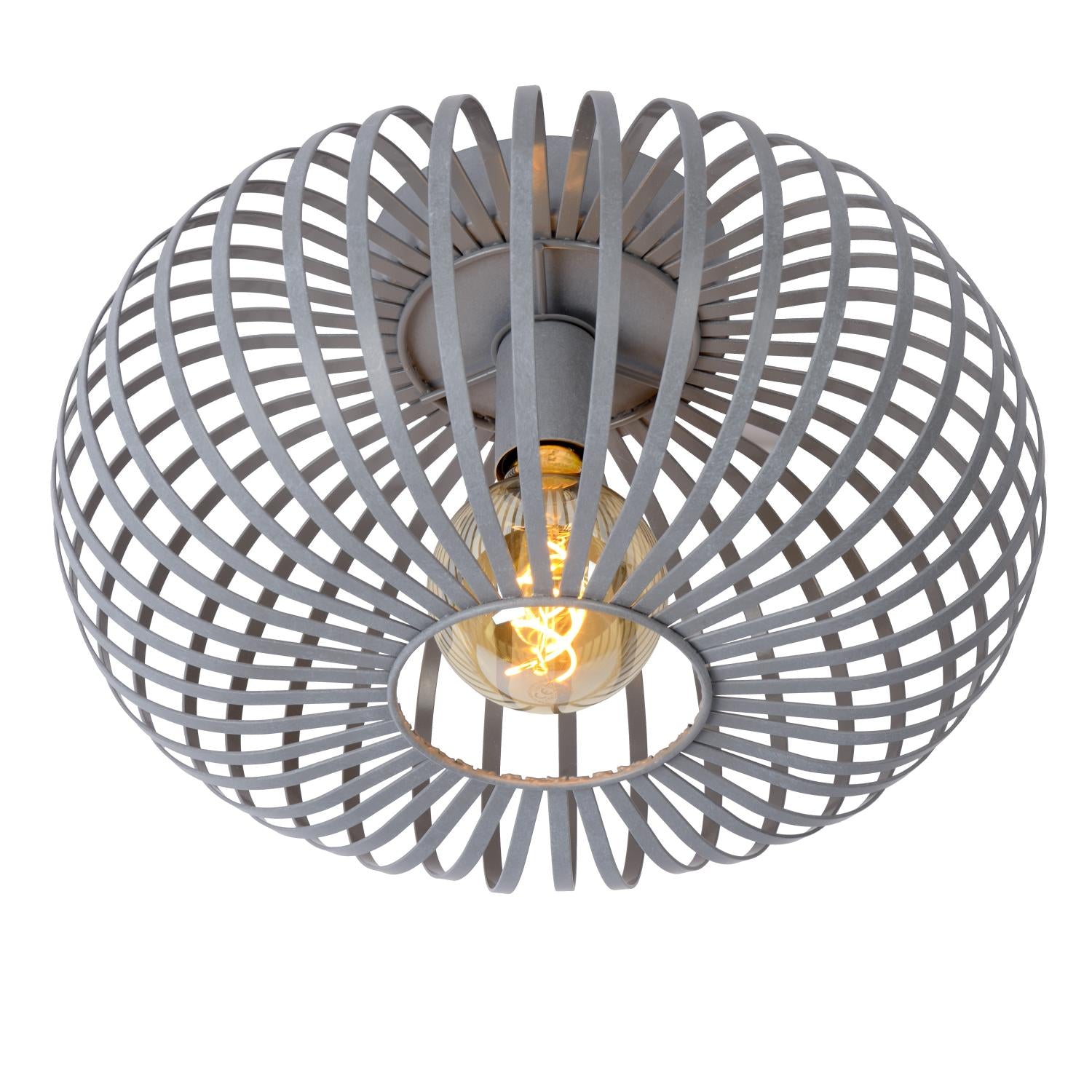 MANUELA - Plafonnier - Ø 39,5 cm - 1xE27 - Gris
