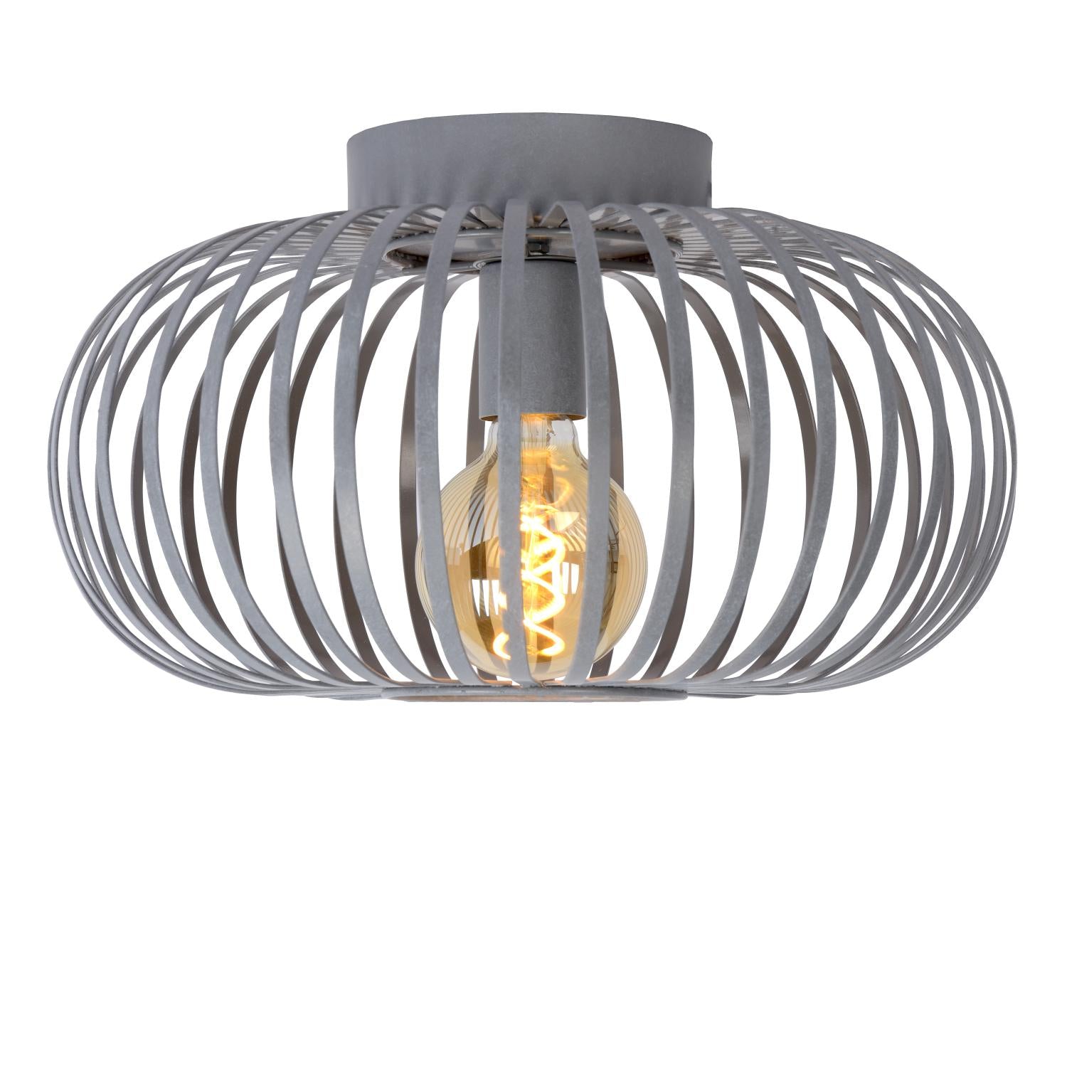 MANUELA - Plafonnier - Ø 39,5 cm - 1xE27 - Gris