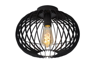 REDA - Plafonnier - Ø 32 cm - 1xE27 - Noir