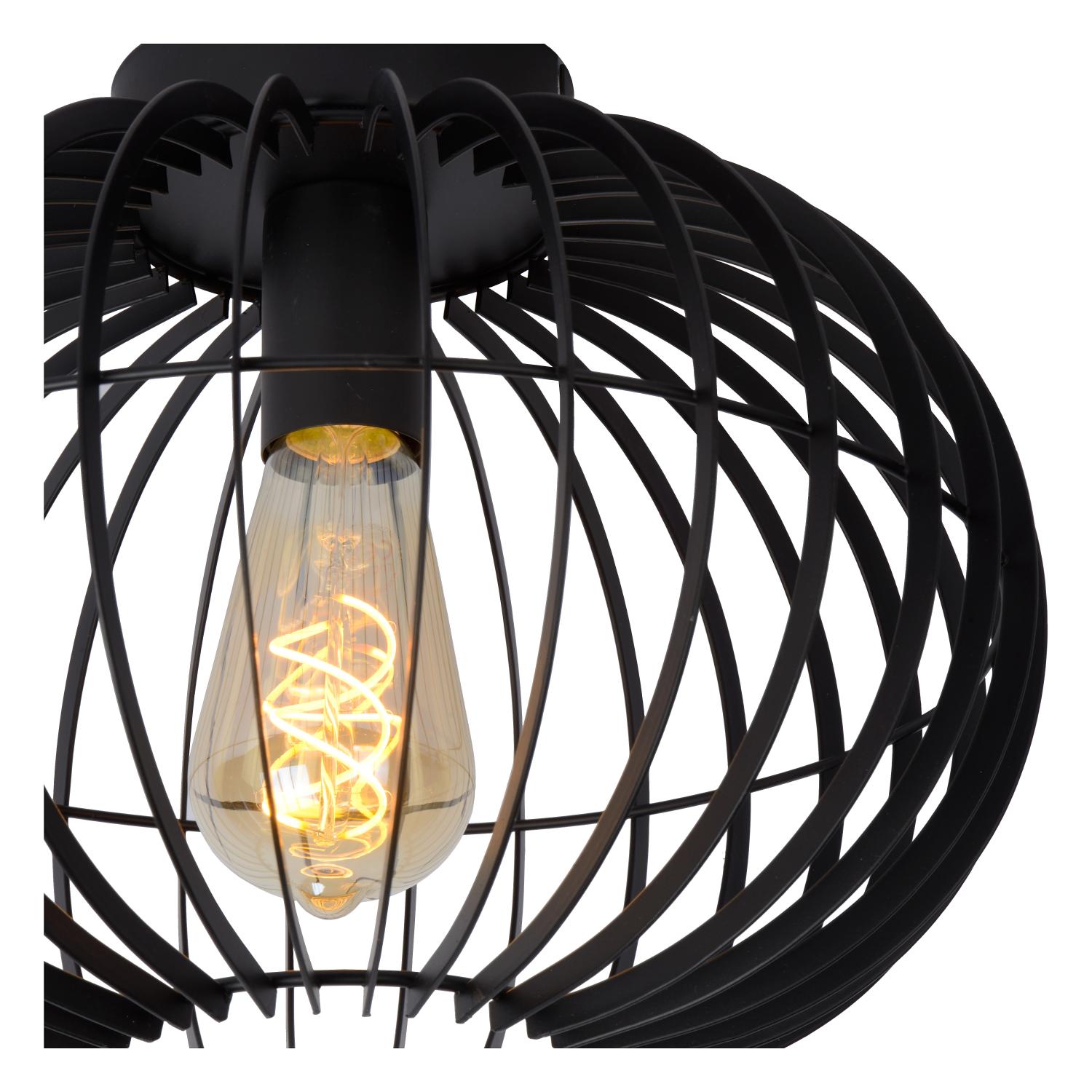 REDA - Plafonnier - Ø 32 cm - 1xE27 - Noir
