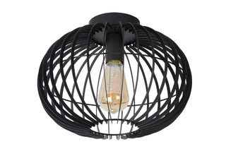REDA - Plafonnier - Ø 32 cm - 1xE27 - Noir