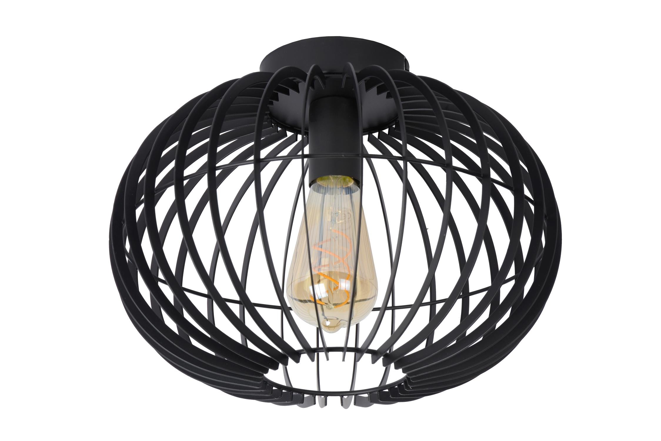 REDA - Plafonnier - Ø 32 cm - 1xE27 - Noir