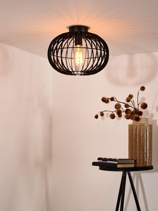 REDA - Plafonnier - Ø 32 cm - 1xE27 - Noir