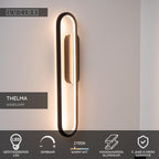 THELMA - Wall light - LED Dimmable - 1x24W 2700K - Black