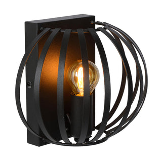 MANUELA - Wandlamp - 1xE14 - Zwart
