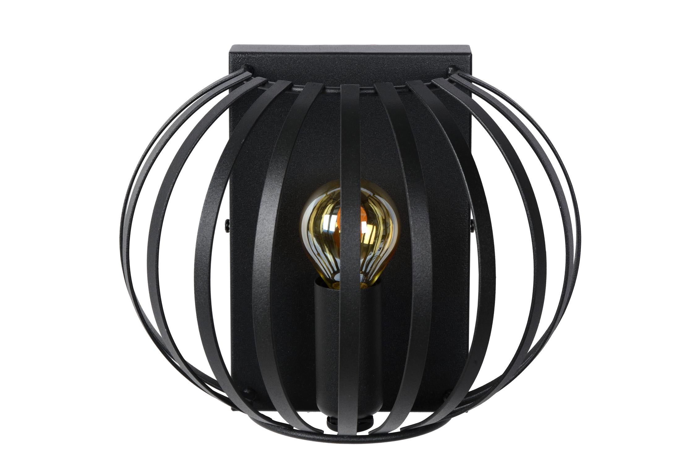 MANUELA - Wandlamp - 1xE14 - Zwart