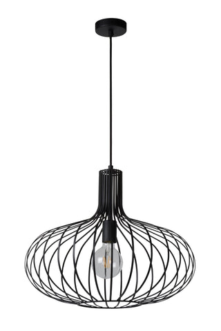 MANUELA - Hanglamp - Ø 50 cm - 1xE27 - Zwart