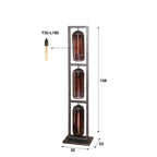 Vloerlamp Smoke Mesh artic zwart - 3-lichts, 158 cm hoog