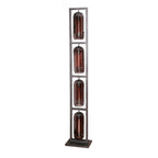 Lampadaire Smoke Mesh noir artic - 4 lumières, hauteur 190 cm