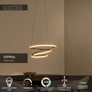 ESPIRAL - Suspension - LED Var. - CCT - 1x40W 2700K/4000K - Noir | Essential