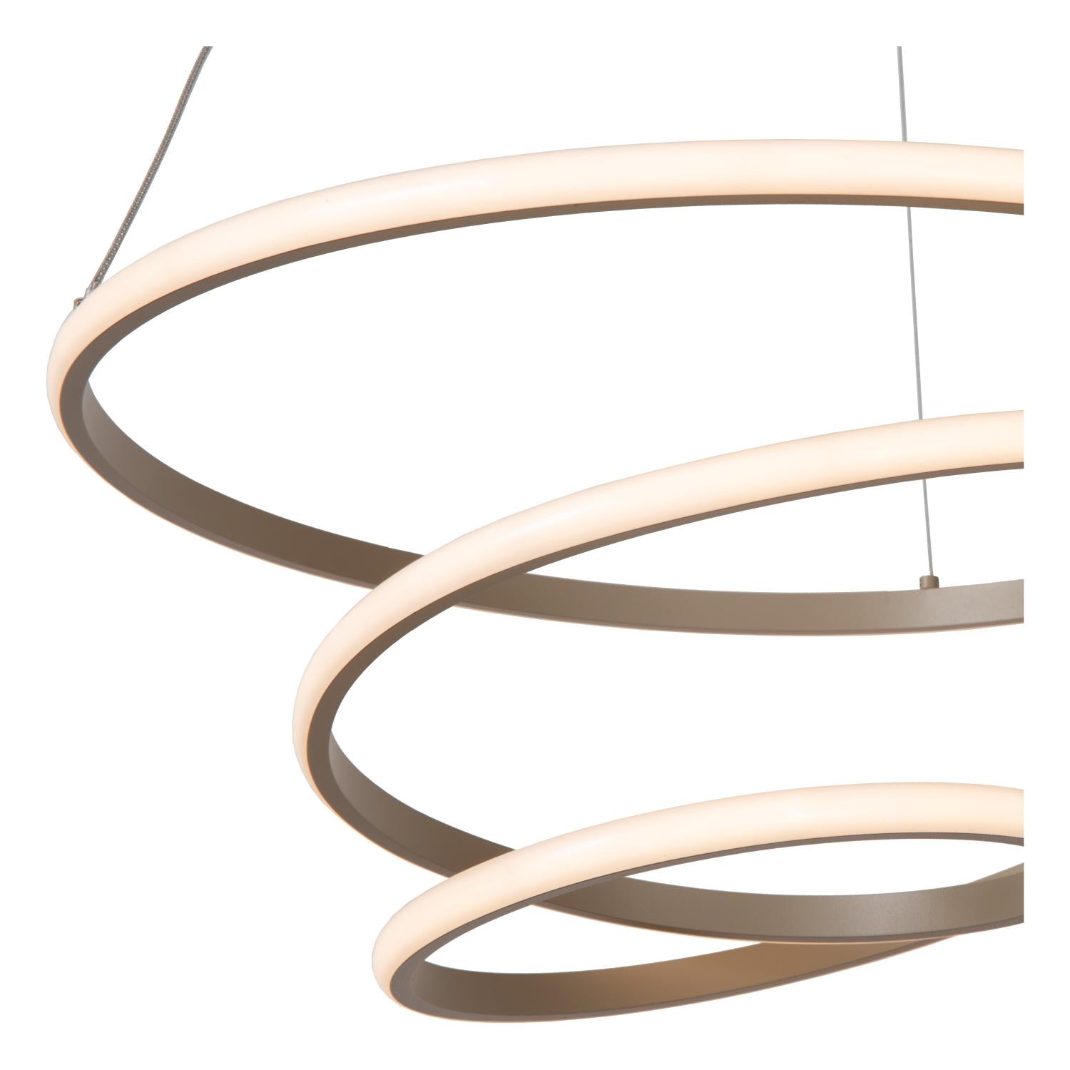 ESPIRAL - Hanglamp - LED Dimb. - CCT - 1x40W 2700K/4000K - Taupe | Essential