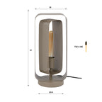 Table lamp Mesh Rotate beige - 1-light, 41 cm high