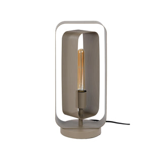 Table lamp Mesh Rotate beige - 1-light, 41 cm high