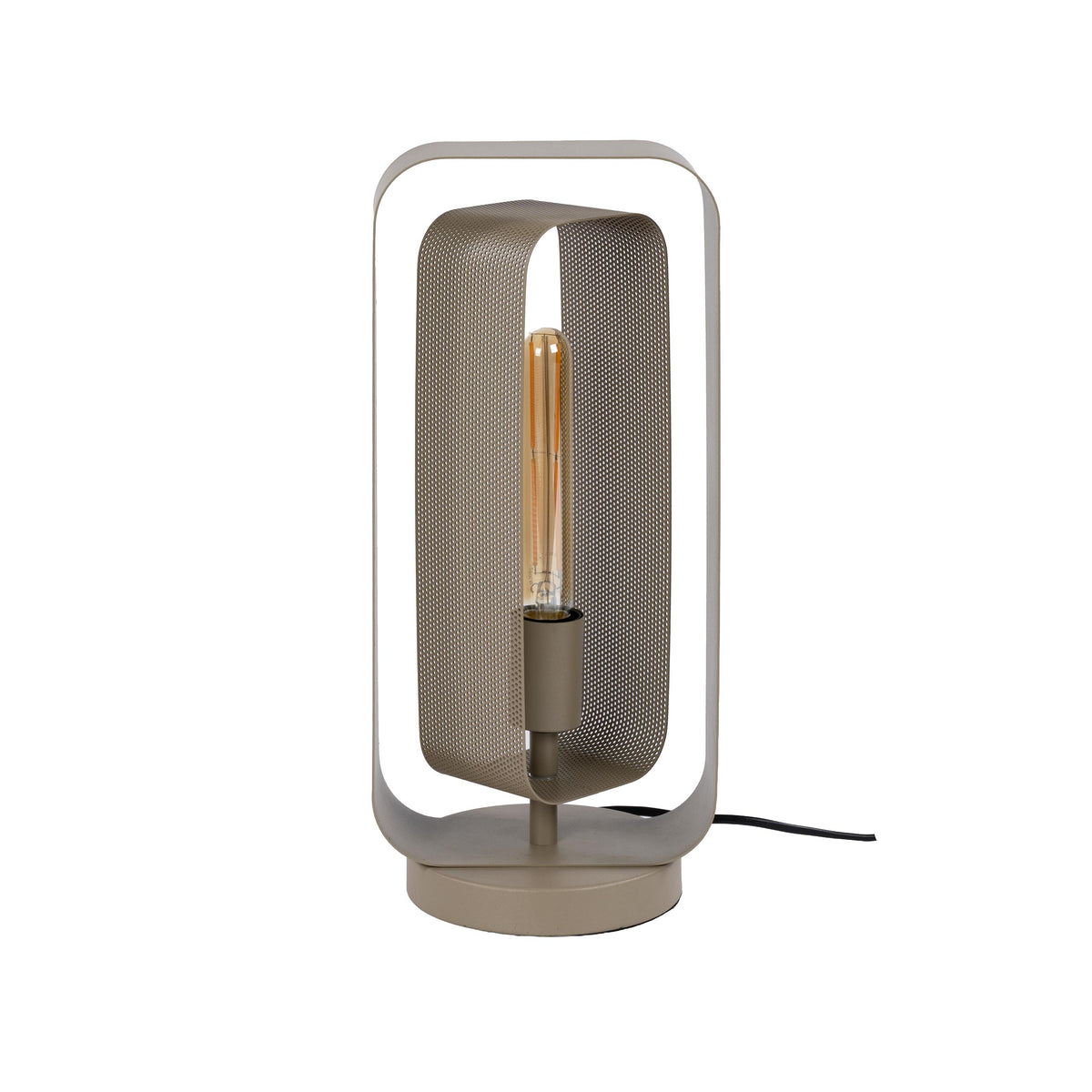Table lamp Mesh Rotate beige - 1-light, 41 cm high