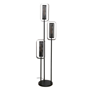 Lampadaire Mesh Rotate noir artic - 3 lumières, hauteur 170 cm