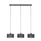 Suspension Mesh Round noir artic - 3 lumières, largeur 120 cm