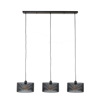 Suspension Mesh Round noir artic - 3 lumières, largeur 120 cm