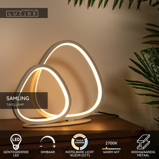 SAMLING - Table lamp - LED Dimmable - CCT - 1x16W 2700K/4000K - Taupe | Essential