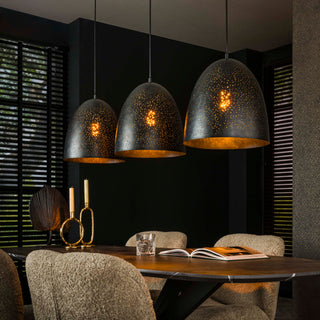 Suspension Kosmos anthracite - 3 lumières, largeur 120 cm