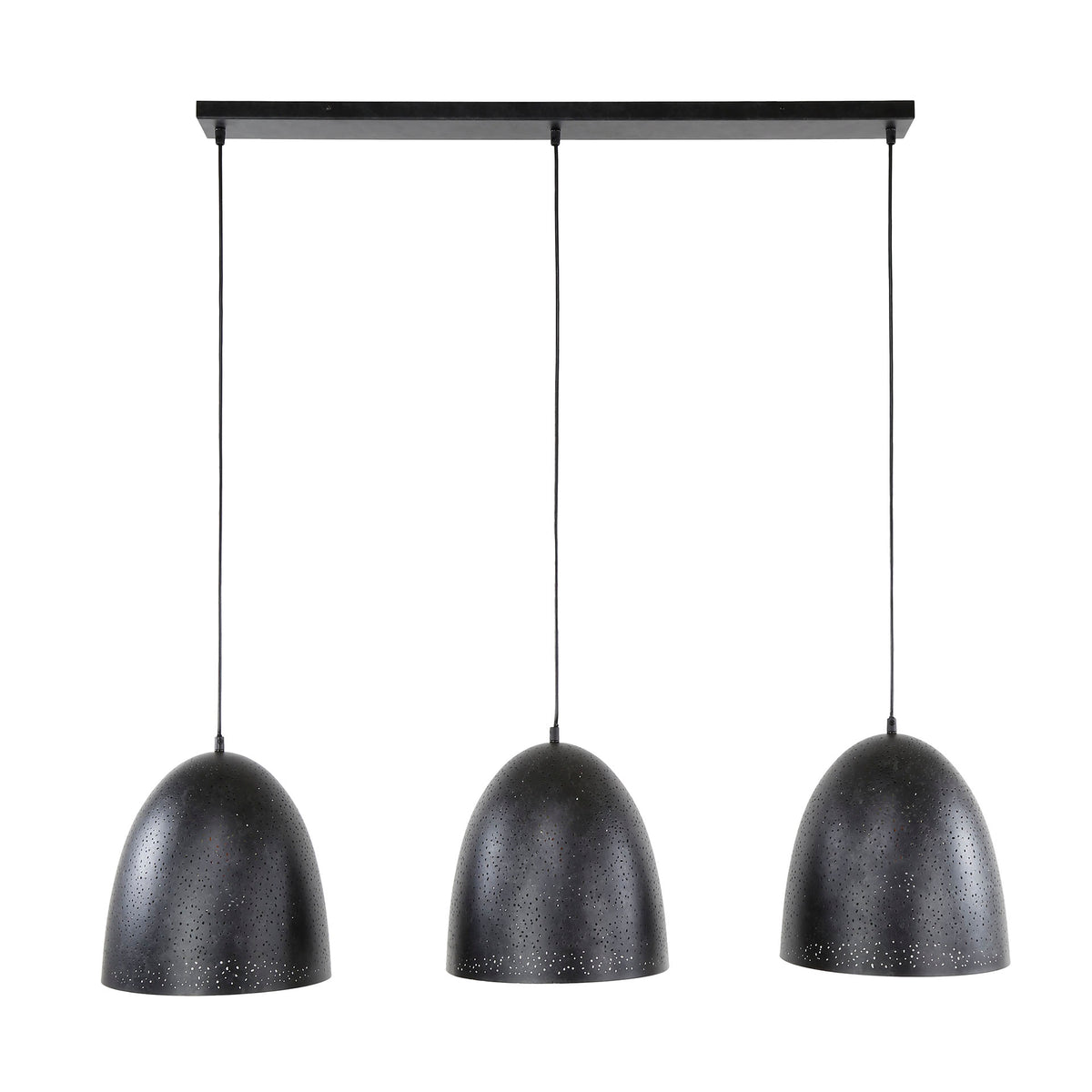 Pendant lamp Kosmos anthracite - 3-light, 120 cm wide