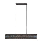 Hanglamp Tubon Mesh artic zwart - 5-lichts, 120 cm breed