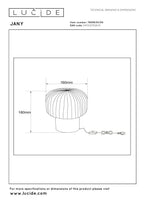 JANY - Tafellamp - Ø 16 cm - 1xE14 - Zwart